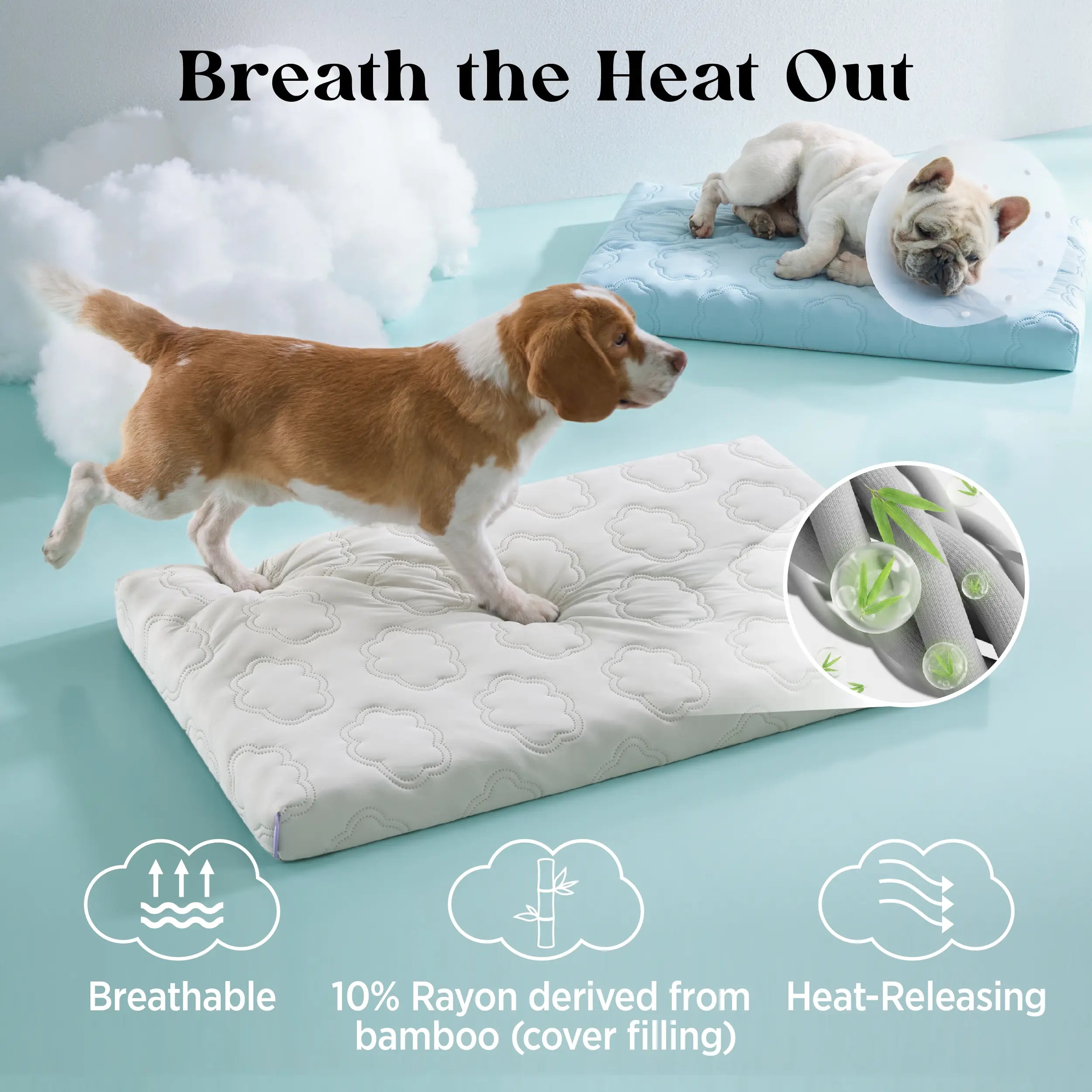 Ultimate Comfort for Your Pup! 🐾 Check out the Lesure Extra Large Orthopedic Dog Mat - Ultra Cooling, Washable & Non-Slip! 🐶💤